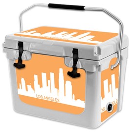 MightySkins (Cooler Not Included) Skin Compatible with RTIC 20 Cooler (2017 Model) - Los Angeles | Protective, Durable, and Unique Vinyl Decal wrap Cover | Easy to Apply | Made in The USA