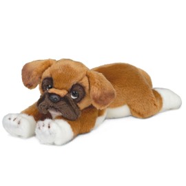 Bearington Roscoe Boxer Plush Stuffed Animal Puppy Dog, 15 inch - Boxer Stuffed Animal Dog