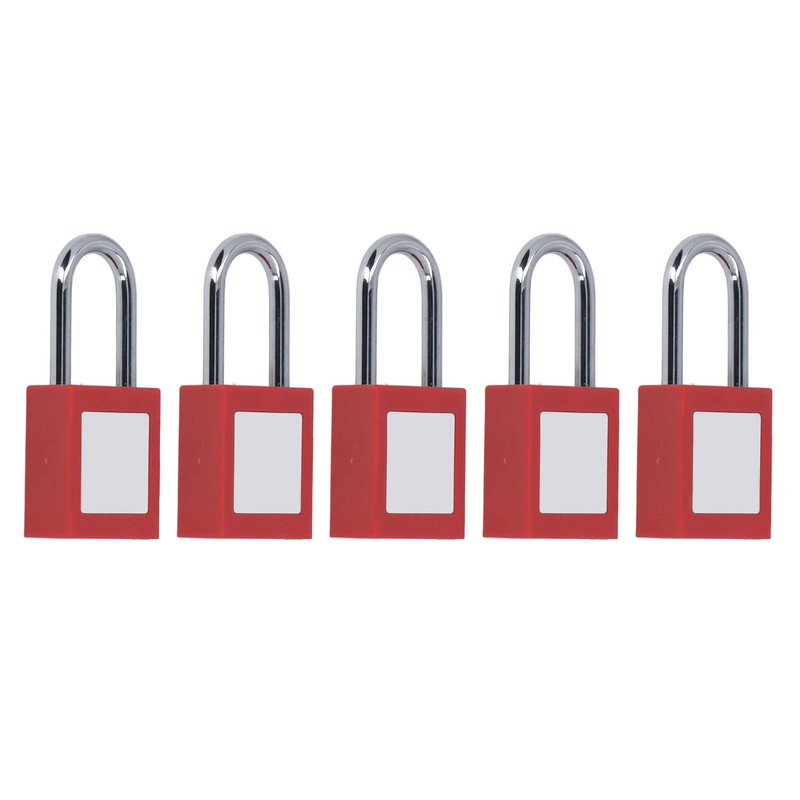 5 Set Lockout Tagout Locks Chrome Plated Nylon Loto Safe