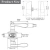Probrico Front Door Entry Lever Lockset, Single Cylinder Deadbolt Combination