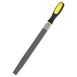 M METERXITY Half-Round Metal File 10 Inch, High Carbon Steel File Diamond File Hand File W PVC Grip Handle for Wood/Metal/Ceramic/Glass/Stone/Jewelry/Tile/Model/DIY/Sharpening File