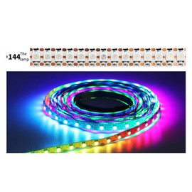 Nvanvmm WS2812B Individually Addressable Smart 5V 144 Pixel LEDs/M Individually Addressable IP20 Waterproof Flexible Tape Lamp Bar
