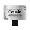Cousin Memorial Stake - Engraved with poem (Gold/Silver/Copper or Black