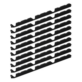 SuperDi 12in Outside 10Pcs - 12" Classic Ribbed Profile Foam Closure Strip Fits for Metal Corrugated Roofing Panels Sheets - 3' Long Outside Roof Closure Strips (Closed-Cell Foams Material)