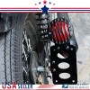 Gearzaar Side Mount License Plate Bracket Motorcycle LED-Light Holder For