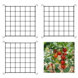 CHUIFAI Scrog Net 90 x 90 cm, Trellis Net Plant Net with 12 Hooks, Grow Tent Net Elastic Mesh Tent Plant Support Net Grow Net for Gardens Vegetables Climbing Plants Pack of 3