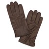Harssidanzar GMEU006 Men's Leather Gloves Comfort Cashmere Lined, brown