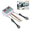Dual Temperature Controller Waterproof Digital Thermostat with Data Storage for