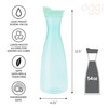 OGGI Clear Carafe w/Flip Open Lid - Ideal Juice Bottle,