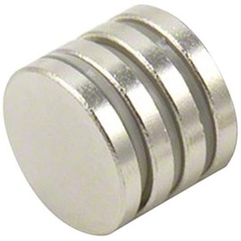 Samarium Cobalt Magnet for Motors, Electric Motors, Turbo Machinery and Sensors - 20mm dia x 3mm thick - 3kg Pull - Pack of 4