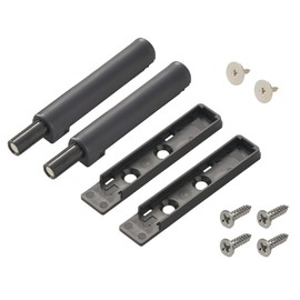 Murakoshi Seiko Y90100081 Push Latch M1 Short, Set of 2, Magnet, Magnetic, Acceptable, Black, Made in Japan