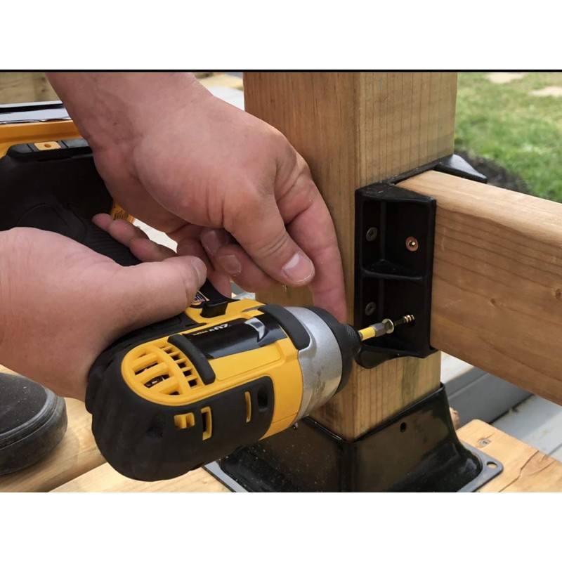 FENCE & DECK RITE Sturdy Railing Hangers, fits Standard 2X