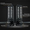 Double-Sided Keyless Entry Door Lock, Mechanical Keypad Double Door Lock
