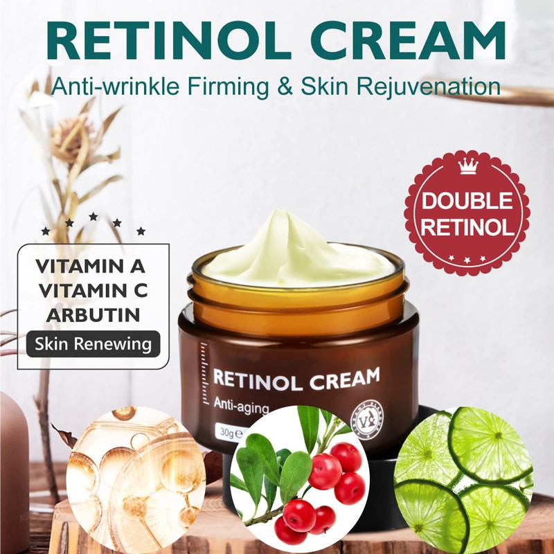 Retinol Cream - Face Cream Anti-Aging Wrinkle Night/Day Cream With