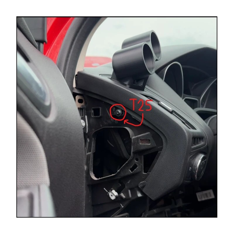 CARZDELUXE Triple gauge pod mount for 2012-2018 Focus ST RS