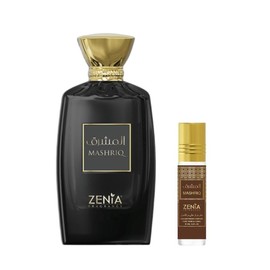 (2pc Combo Pack) 3.4oz Mashriq EDP Spray + 6ml Mashriq Perfume Oil Roll-On by ZENIA