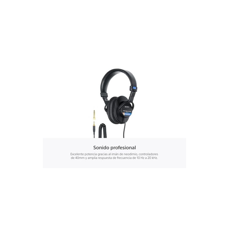 Sony Audífonos profesionales de diafragma grande ideal para grabar en
