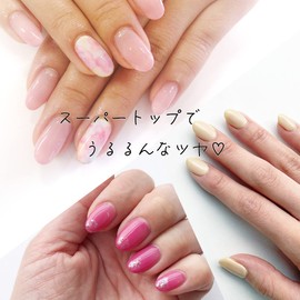 Shinygel Super Top / 0.2 oz (5 g) (Semi-Hard Type) Gentle on Nails, Ultra Glossy and Moist Transparency, Made of 100% Pure Japanese Ingredients (Single Item)