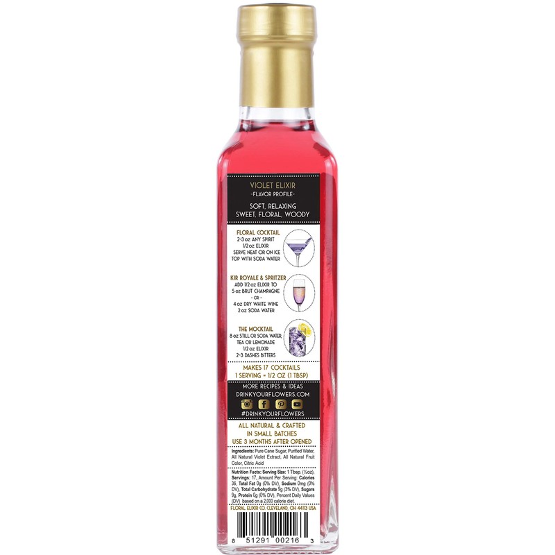 Floral Elixir Co. - All Natural FLOWER Syrup for Cocktails