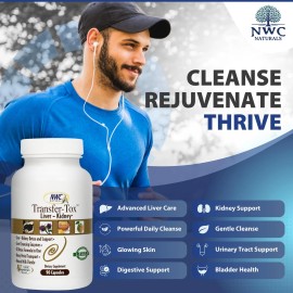 NWC Naturals Transfer-Tox Liver & Kidney Detox and Support Milk Thistle Detox...
