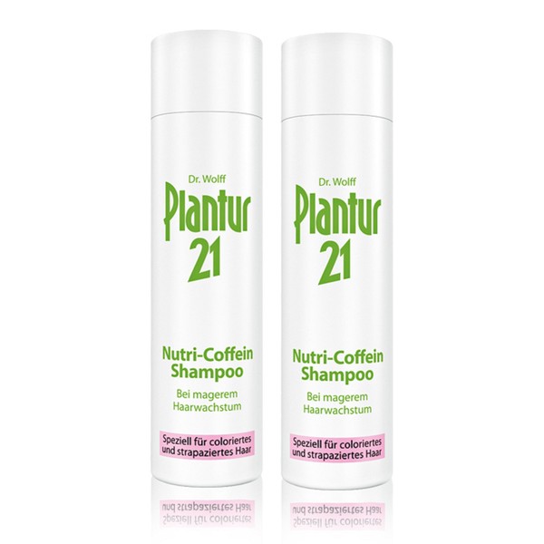 Nutri Coffeion Shampoo Plantur 21 for Coloured Hair for Lean Hair Growth 250 ml Pack of 2