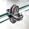 Glass Cube Connectors for 3/16" Thick Glass - 4 Way