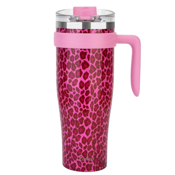 Zukro 50 oz Tumbler With Handle And Straw, Leak Proof