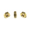 M4-0.7 Solid Brass DIN934 Metric Finished Hex Nut 4mmx0.7mm QTY:50