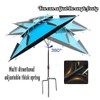 RURIZHONGTIAN Beach Parasol Diameter 160 cm with Ground Sleeve, 360°