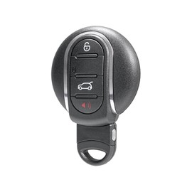 MACHSWON Smart 4 Buttons Black Car Key Fob Shell Remote Control Key Case Shell Keyless Entry Housing Replacement for Mini Cooper 2015-2019