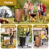 CAROD Upgraded Trash Bag Holder Cart with Storage Basket and