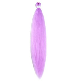 BALINGHAIR Braiding Hair Pre-Stretched Kanekalon High Temperature Synthetic Fiber Braid Hair Light Purple (A36-1Pack)