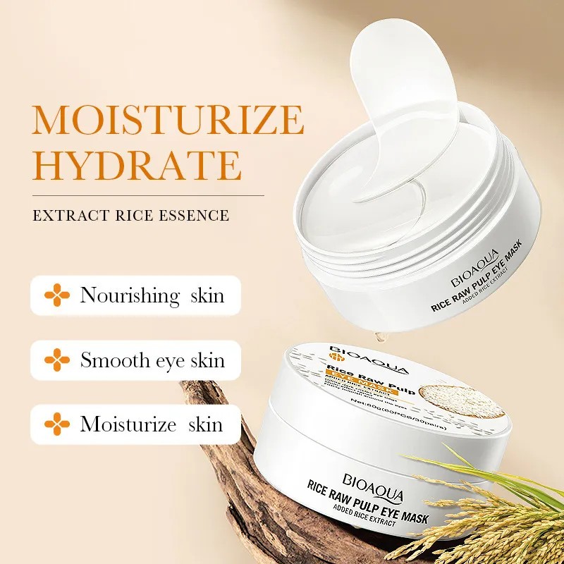 Mascarilla De Ojos Bioaqua White Sets Cream Skin Pa Rice