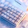 XVX White Key Cap - Crystal Jelly Key Cap,136 Keys