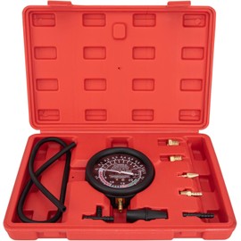 VECKYJL Fuel Pump and Vacuum Tester Gauge, Automotive Vacuum Gauge Carburetor Pressure Tester