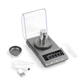 Digital Milligram Scale, 100g x 0.001g NEWACALOX Reloading High Precision Jewelry Scale,Portable Jewelry Scale with...