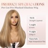 Blond Lace Front Wigs for Women 22Inch Synthetic Pre Plucked