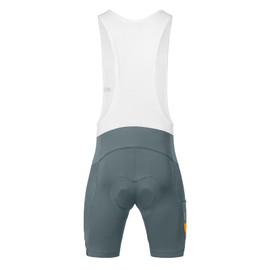 Santic Men's Cycling Bib Shorts 4D Padded Breathable Road Bike Cycling Bibs Biking Bicycle Gel Long Travel Slate Gray