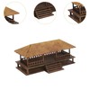 Perfeclan 1/72 House Model Kits, DIY Wooden House, Assemble Unpainted