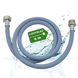 LICHTBLAU Extension Inlet Hose I 4 m I with Metal Thread Dishwasher Washing Machine Connection I 3/4 Inch I Water Inlet Hose Universal Manufacturers Independent