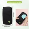 Diffaxy Passport Bag, Passport Organiser with Large Capacity, Portable Passport