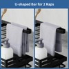 FOXWHALE Sink Organiser, Sink Organiser Sponge Holder with Drain Pan,