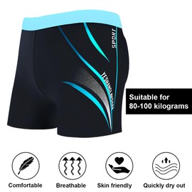 YNYCIPZ Mens Swimming Trunks Breathable Quick Dry Boxer Shorts XL (80-100kg)