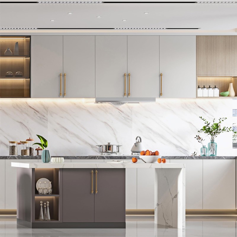 Asidrama 10 Pack 10 Inch(254mm) Antique Brass Kitchen Cabinet Handles,