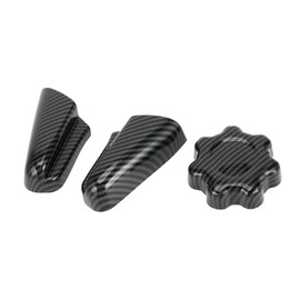 REPAIROCK 1 Set Seat Switch Control Adjustment Button Cover for Toyota Tacoma 16-23 Seat Cushion Forward Button Switch Cover Forward Button Switch Cover Carbon Fiber Pattern ABS Black