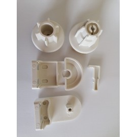 uk-blindparts 28MM DELUXE STRONGER PLASTIC ROLLER BLIND REPAIR KIT FOR 28MM(1 1/8") EXTERNAL DIAMETER TUBE (Kit Only (No Control Side Chain))