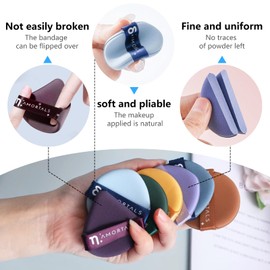 7Pcs Air Cushion Makeup Sponges for Foundation Concealer Teardrop Mix Setting Powder Puff Makeup Cushion Puff Foundation Sponge Blender Sponge for Liquid, Cream, and Powder