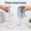 Toothbrush Holder with Dust Cover for Bathroom - Drainage Toothbrush