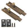 Piutouyar 2 Inch Brass Slide Bolt Latch, Antique Security Sliding