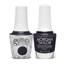 Gelish & Morgan Taylor Fall Collection Living Our Life Duo - 15mL Gel & 15mL Lacquer Combo, Long-Lasting, High-Shine, Easy Application, Chip-Resistant, Vibrant Color (Night After Night)